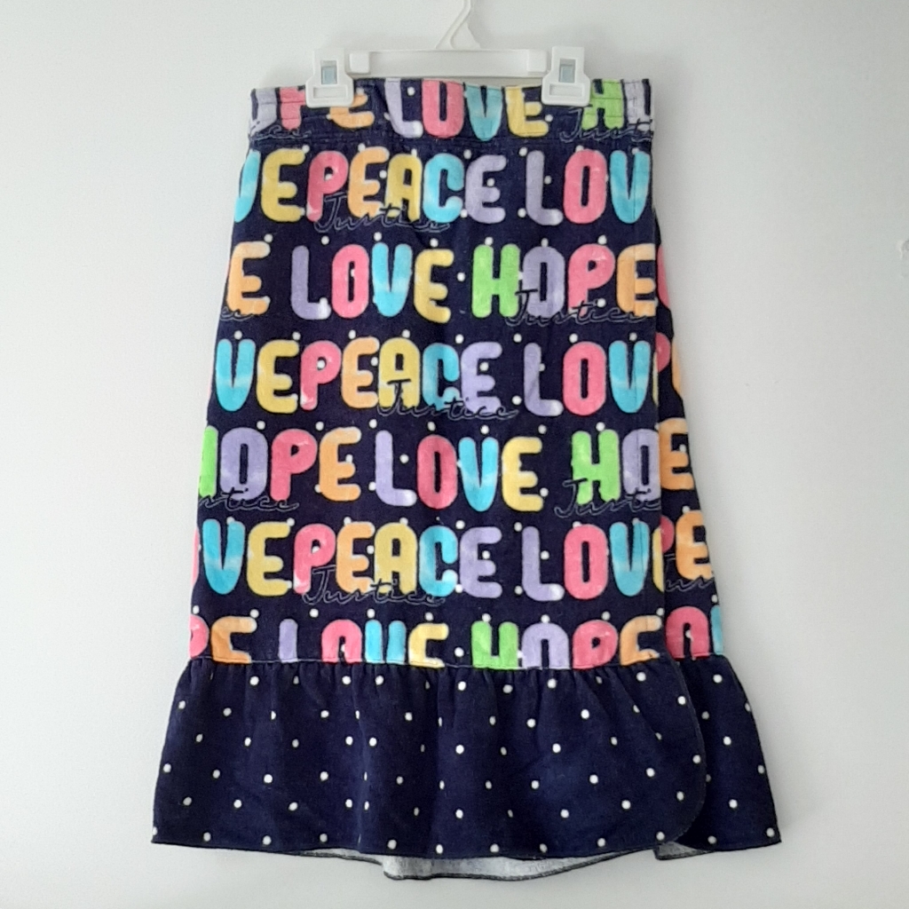 Justice Brand Kids After Bath Peace Towel Dress Size ML